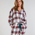 Flannel Pyjama Top, White