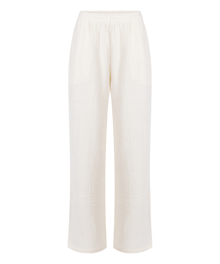 Muslin Pants, White