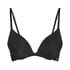 Angie Padded Underwired Push-Up Bra, Black