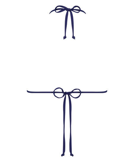 Doha triangle bikini top, Blue