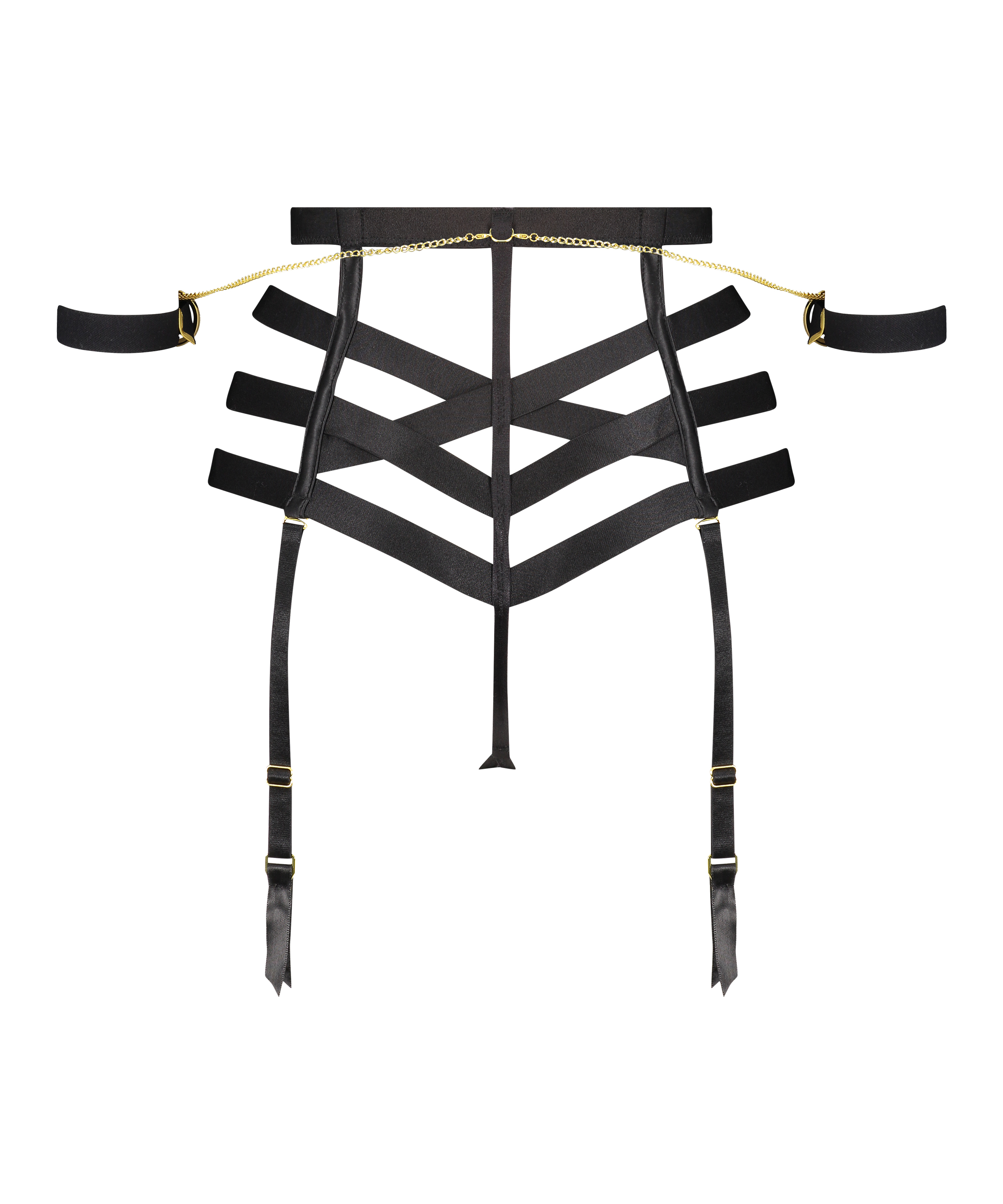 Ivy high waist thong, Black, main