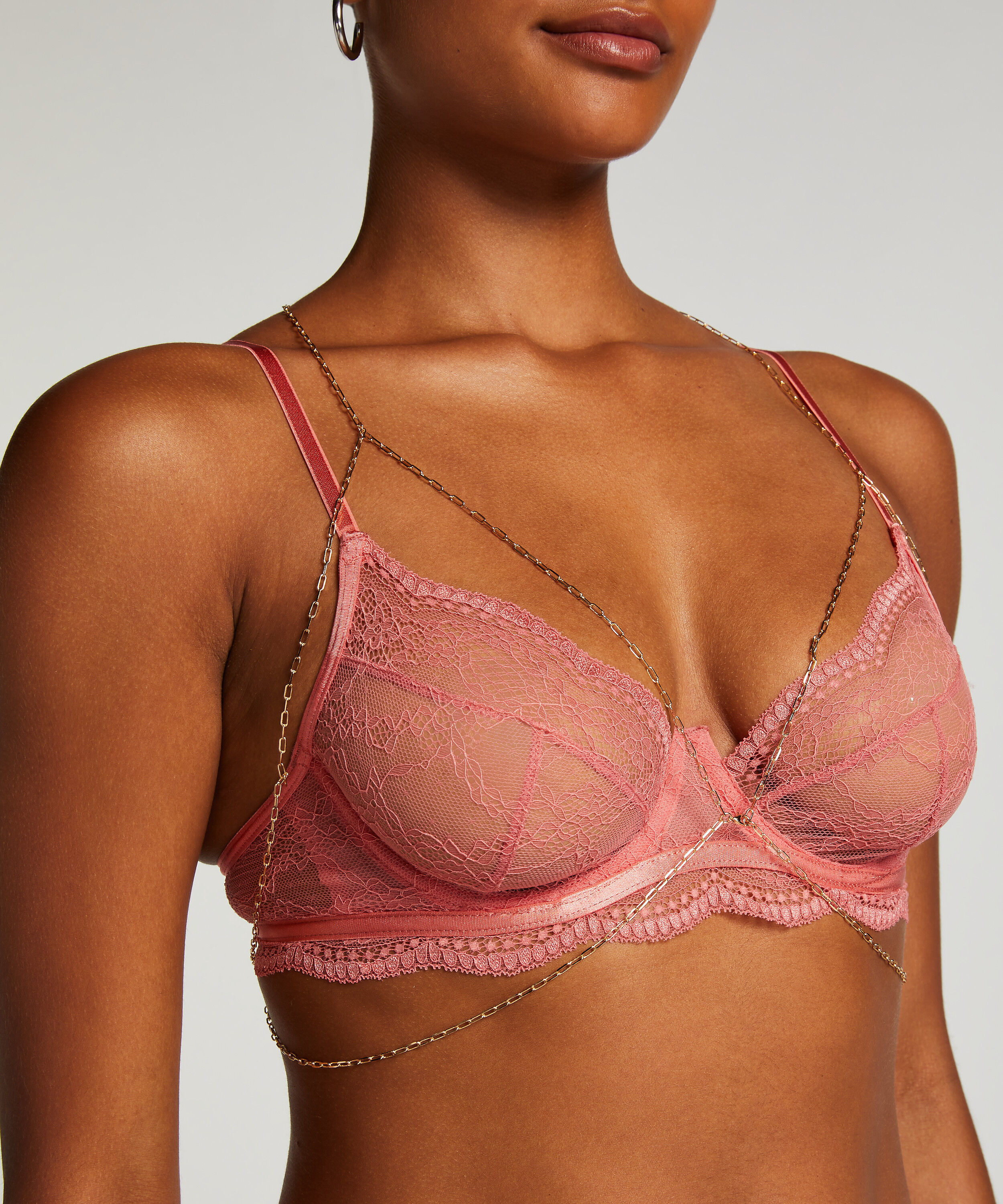 Chain Bralette, Yellow