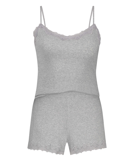 Cami Short Pyjama Set, Grey