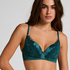 Julia Padded Underwired Longline Bra, Green