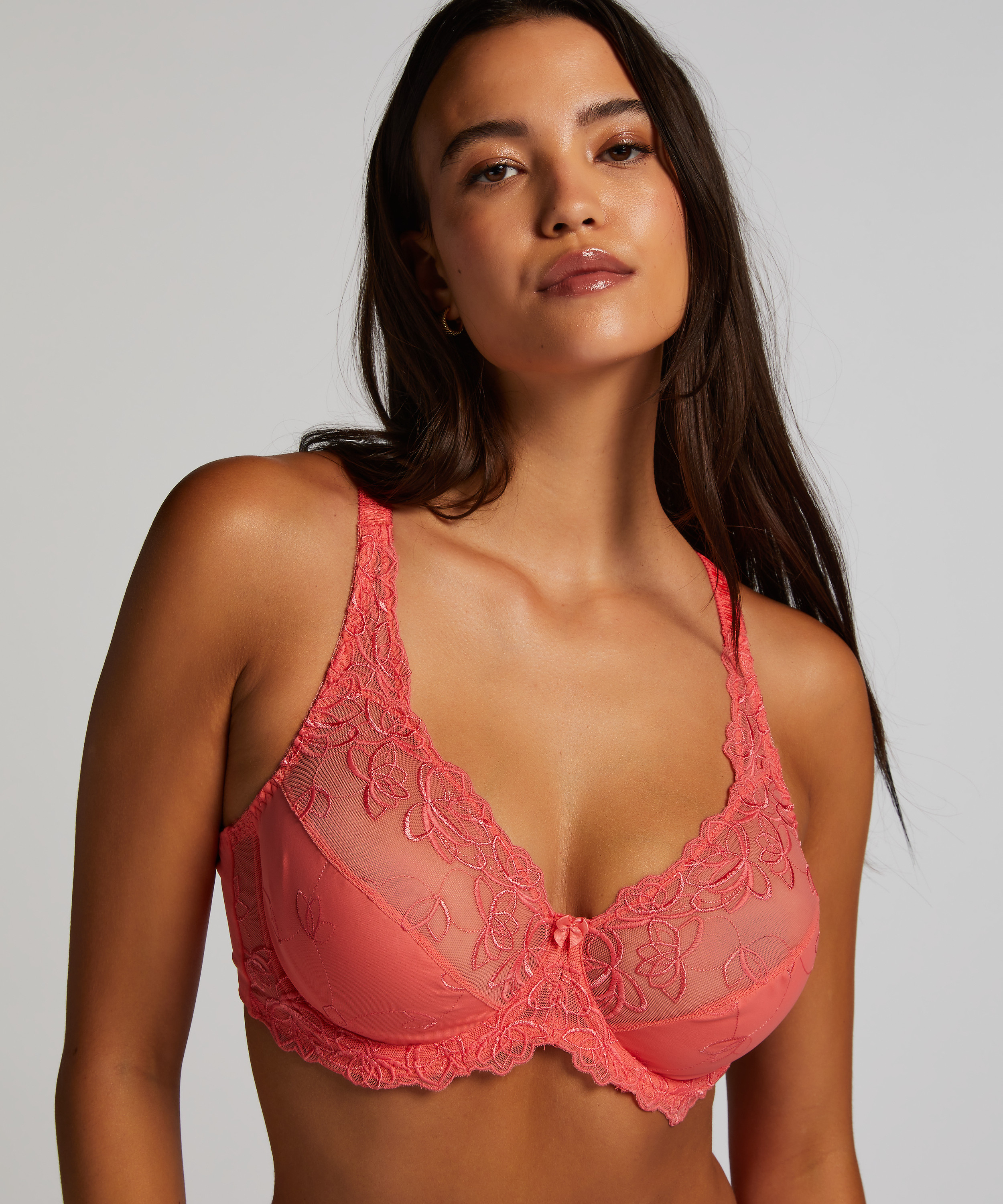 Diva Non-Padded Underwired Bra, Pink, main