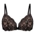 Teddy Padded Underwired Push-Up Bra, Black