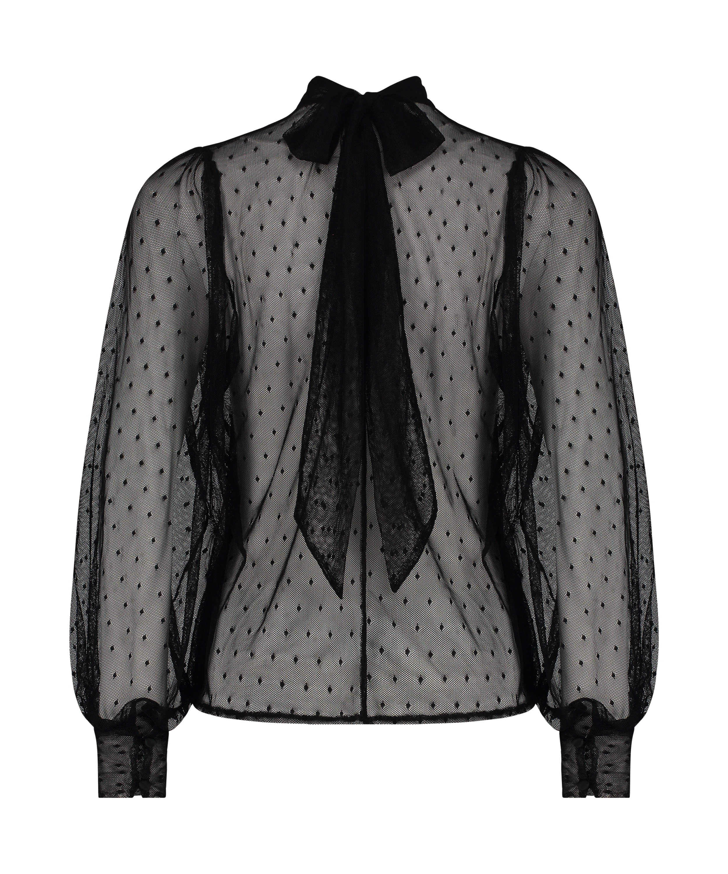 Lace Top, Black, main