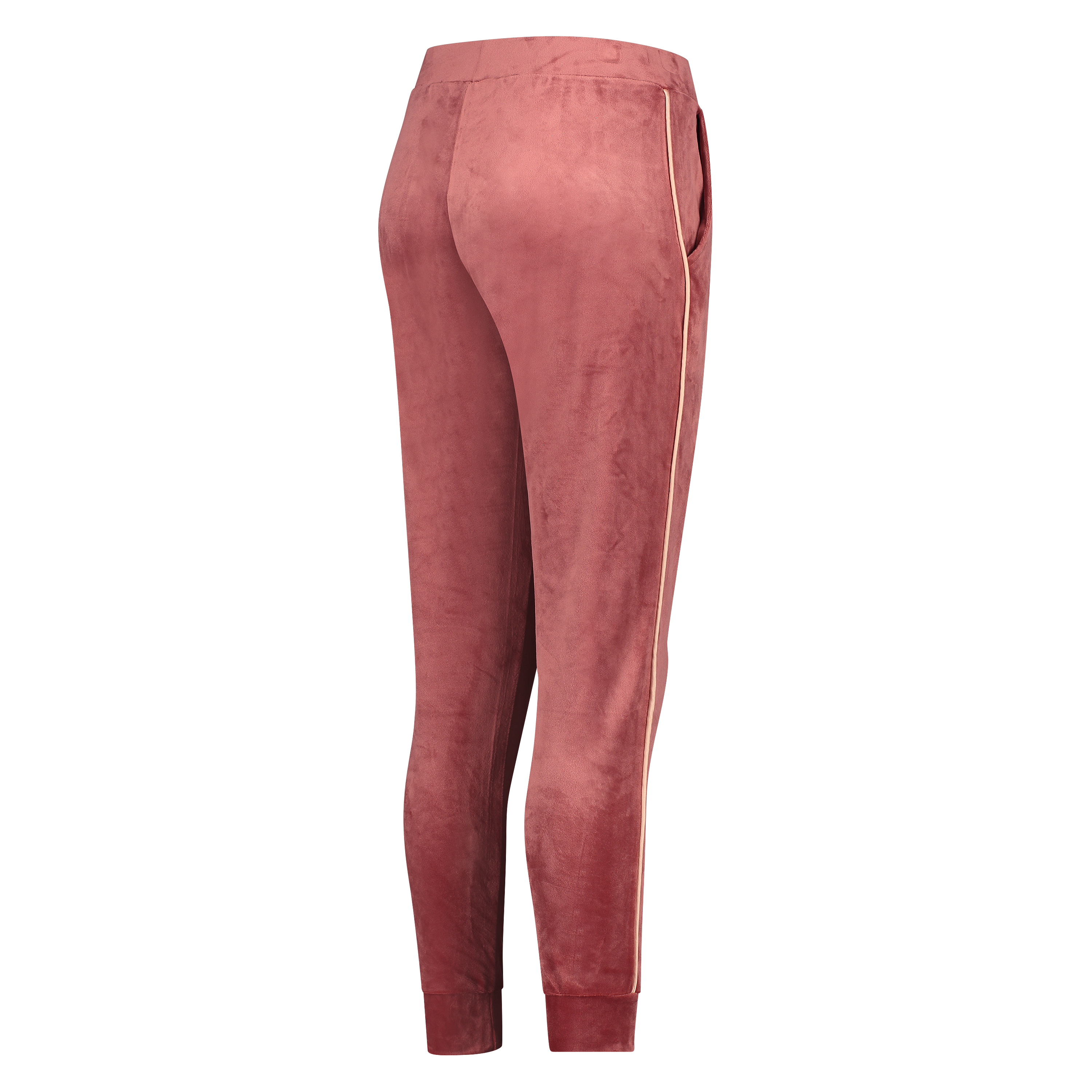 Velours Jogging Bottoms, Pink, main