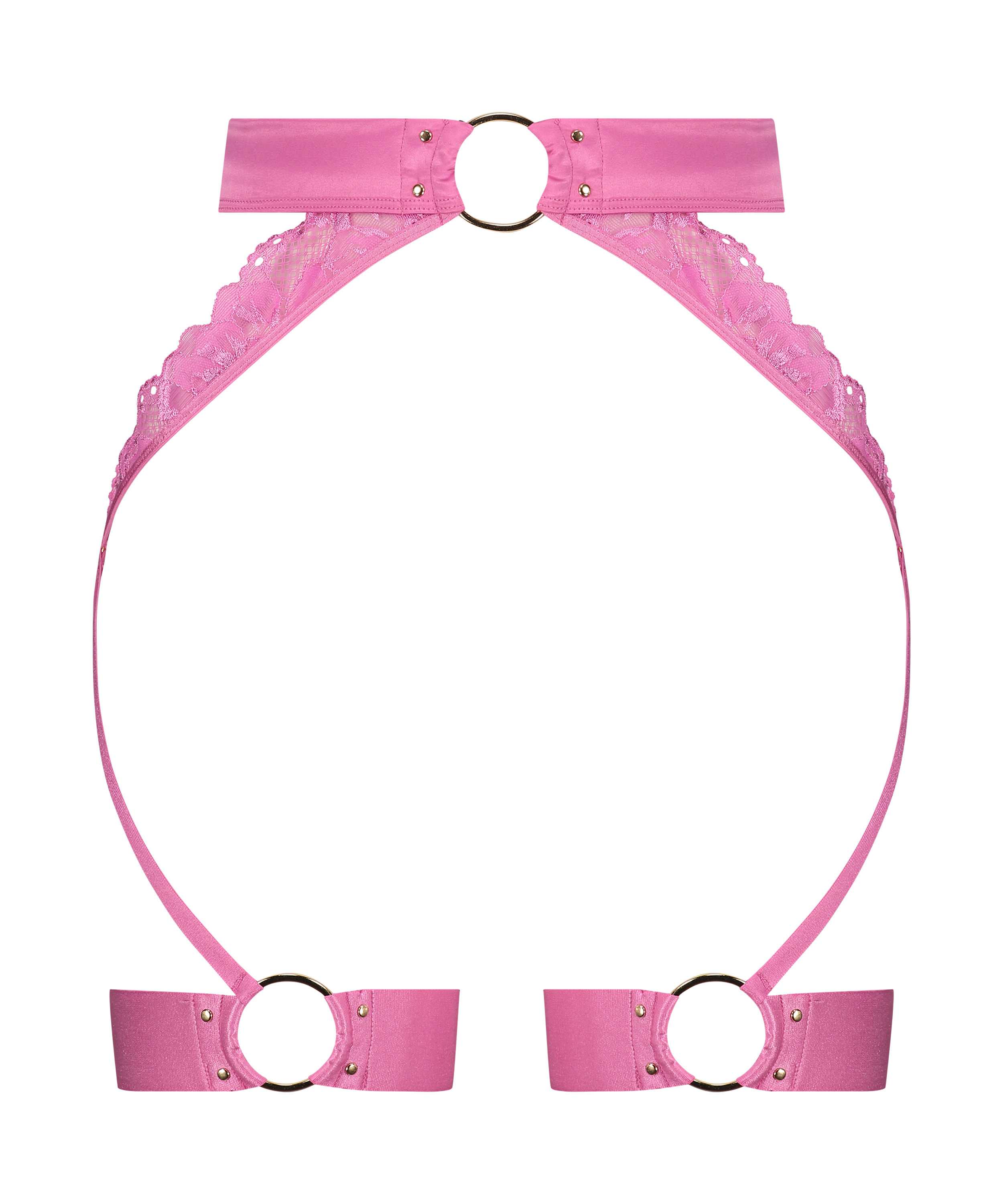 Elsa Suspender belt, Pink, main