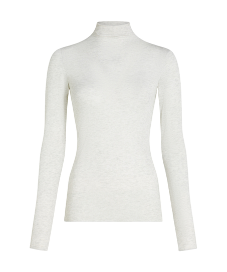 super soft Turtleneck shirt with Cashmere, Grey