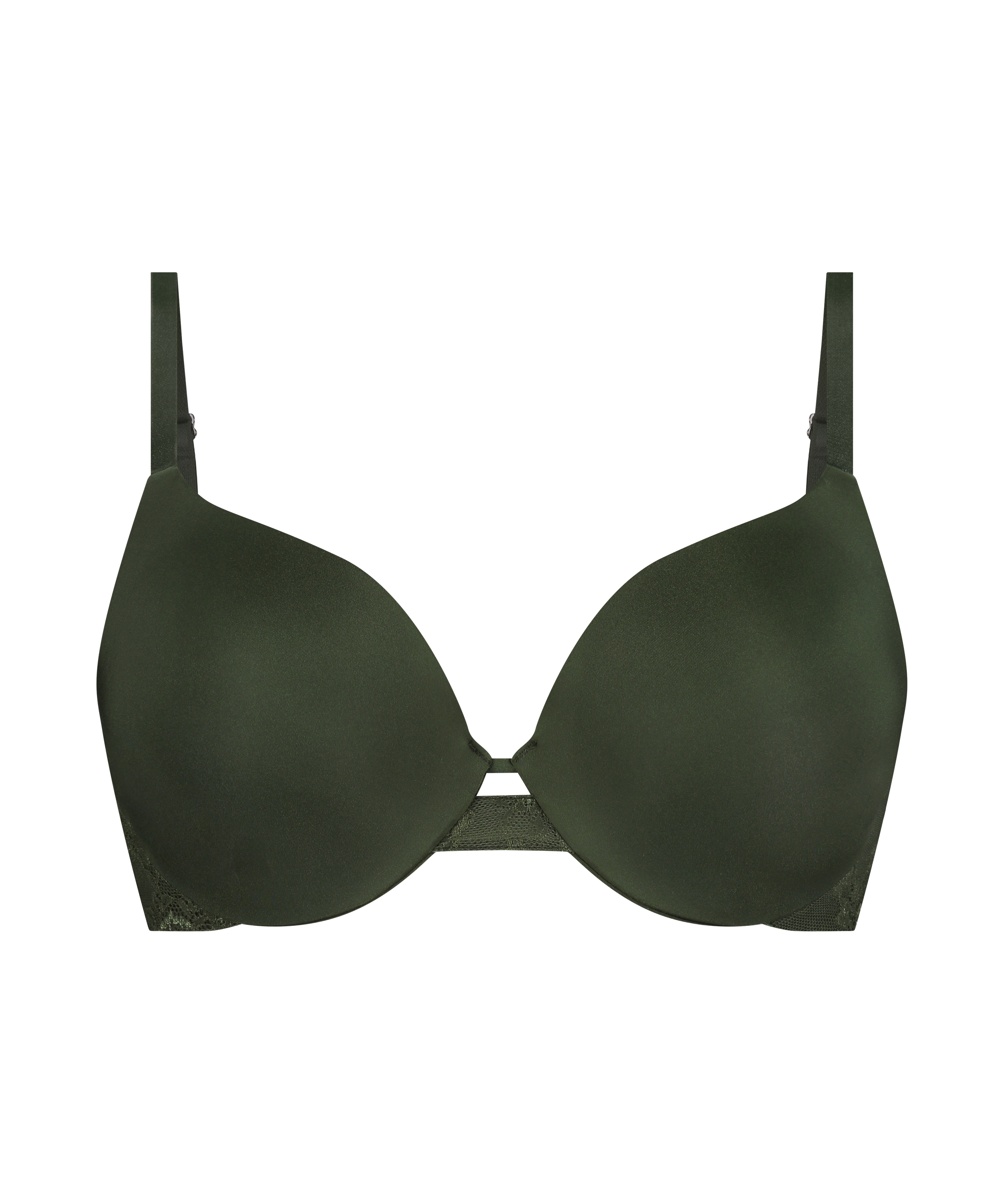 Lea Padded Underwired Push-Up Bra, Green, main