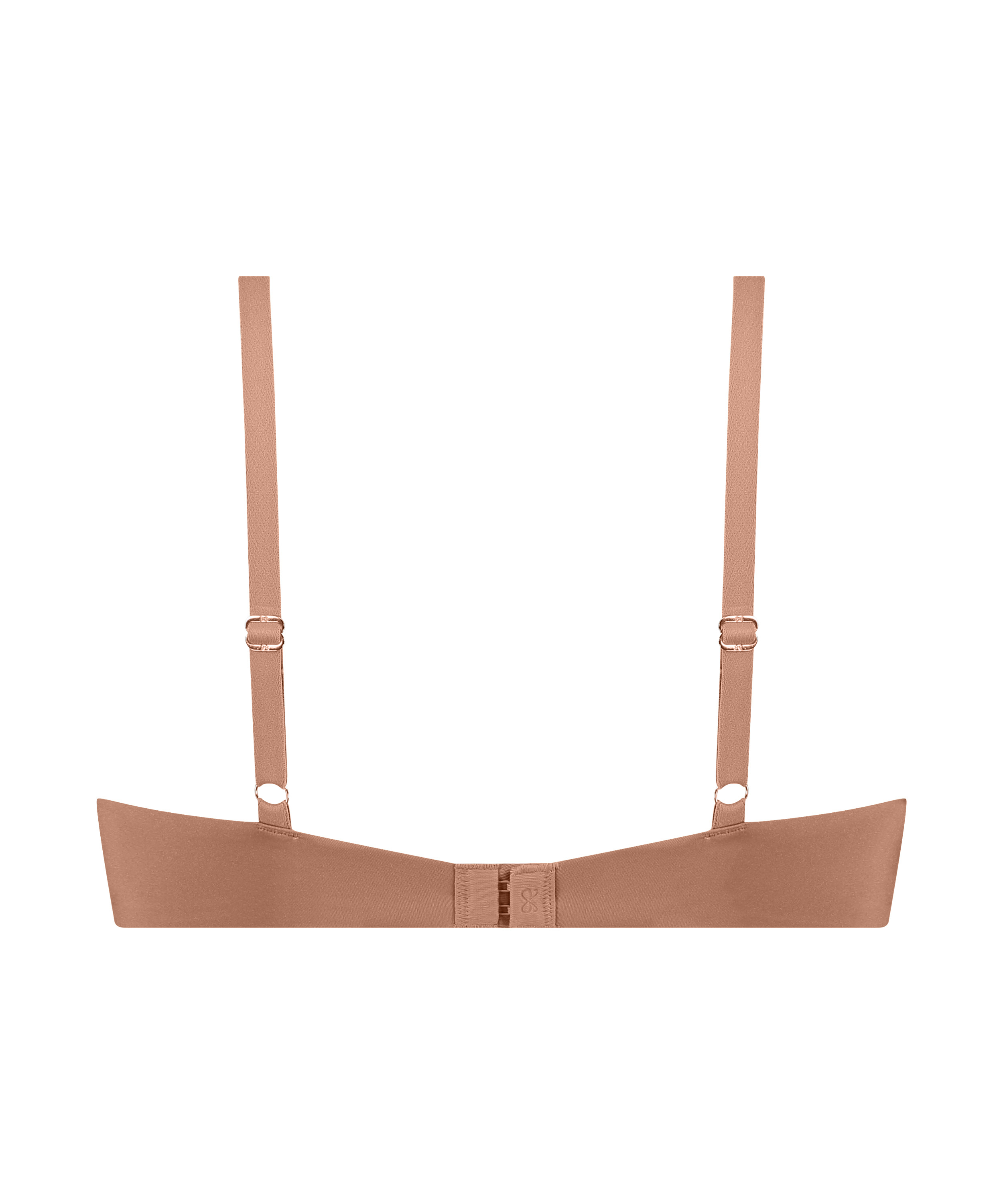 Smooth Padded Underwired Push-Up Bra, Brown, main