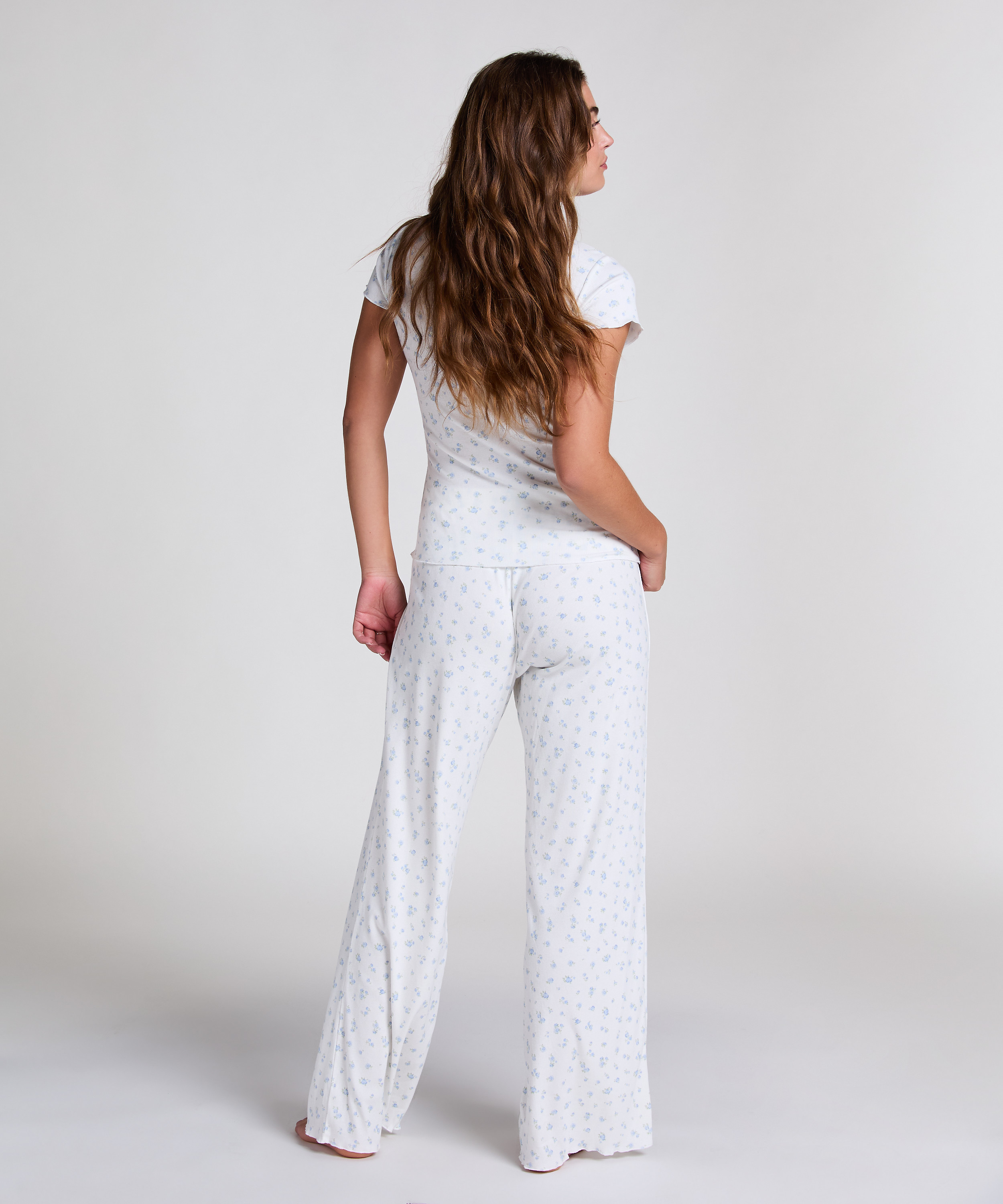 Pyjamaset Rib, Blue, main