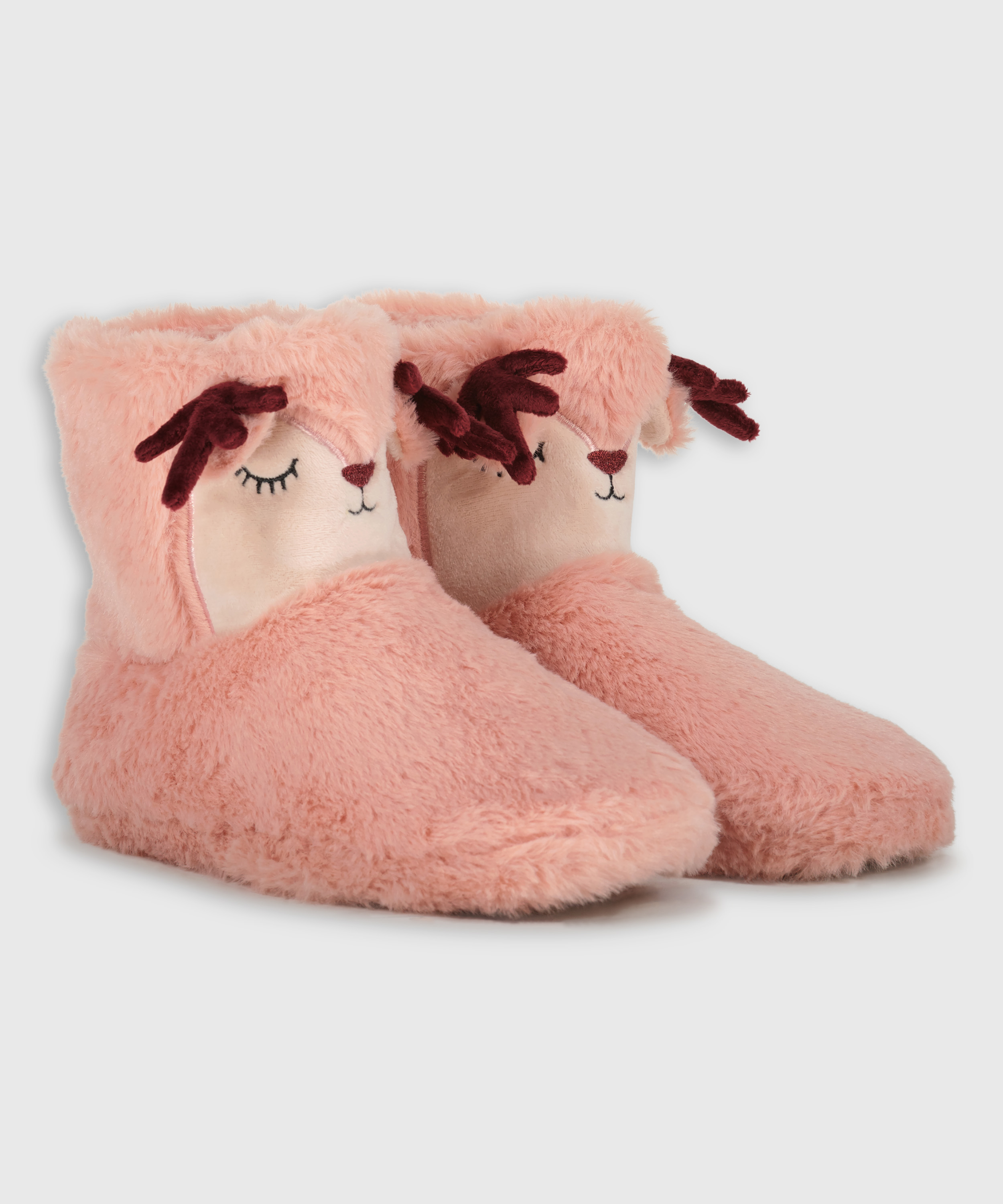 Luna reindeer slippers, Pink, main