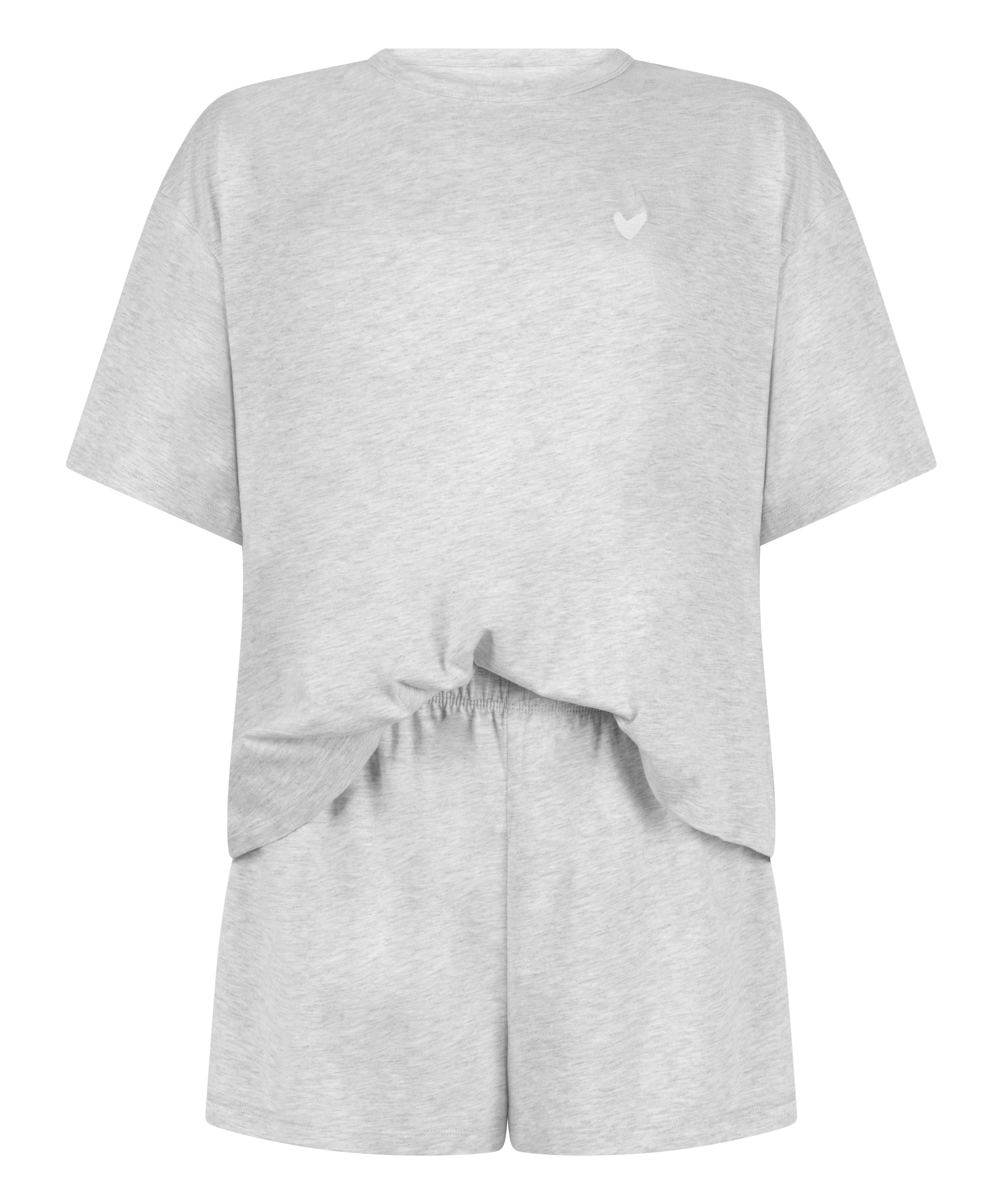 Pyjama Set Jersey Heart, Grey, main