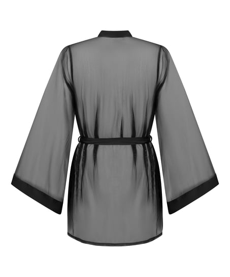 Maxime Tulle Kimono, Black