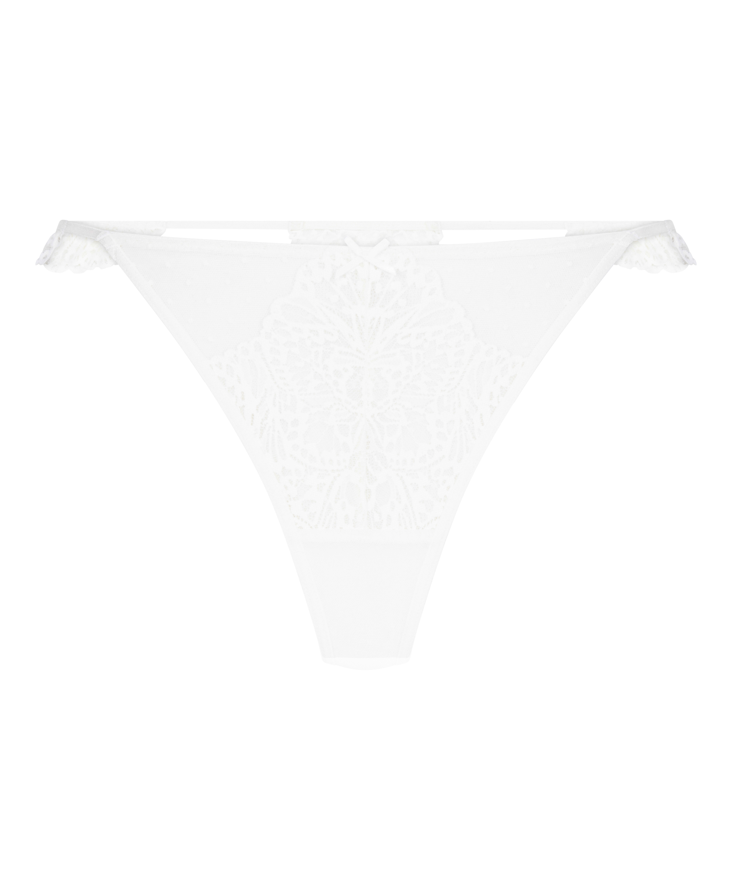 Posie Thong, White, main