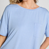 Short-Sleeved Top, Blue