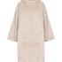 Snuggle Fleece Lounge Dress, Beige