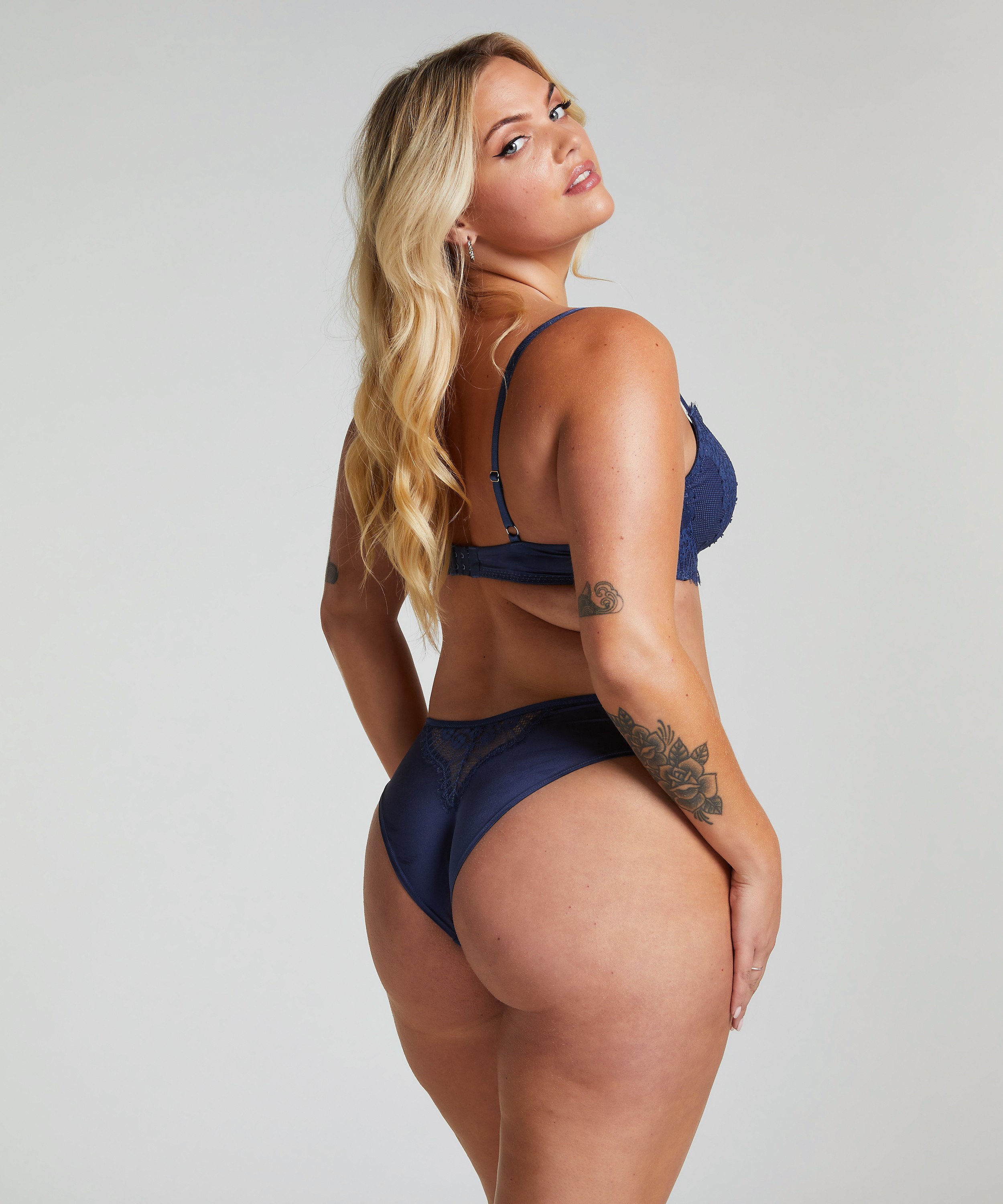 Pearlene Padded Underwired Bra, Blue, main