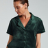 Short Sleeve Velour Jacket, Green