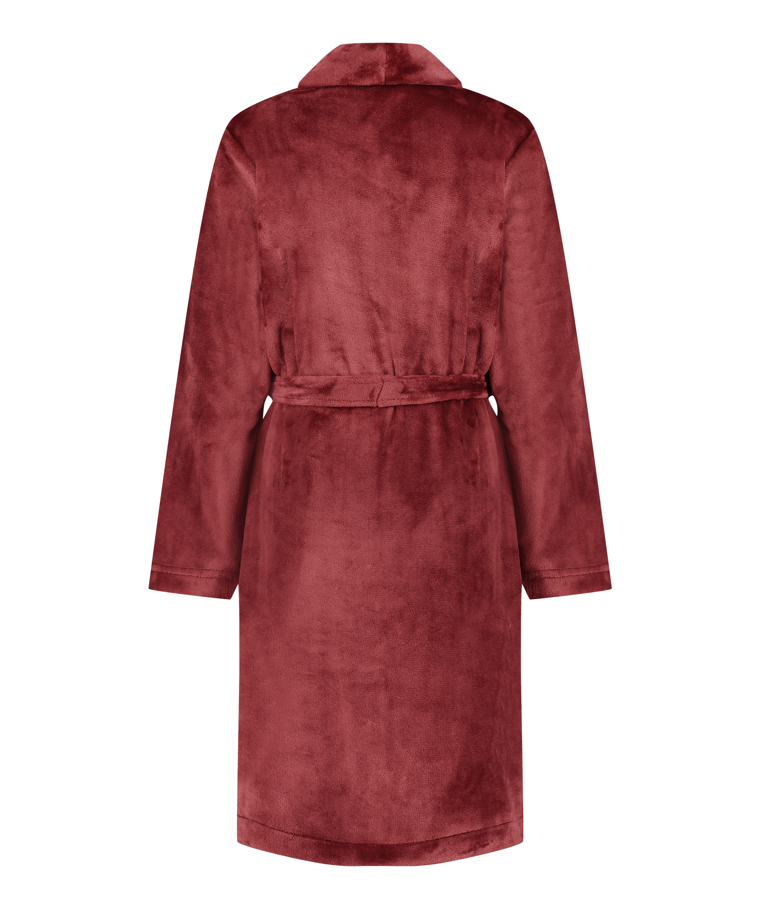 Fleece Bathrobe, Pink, main