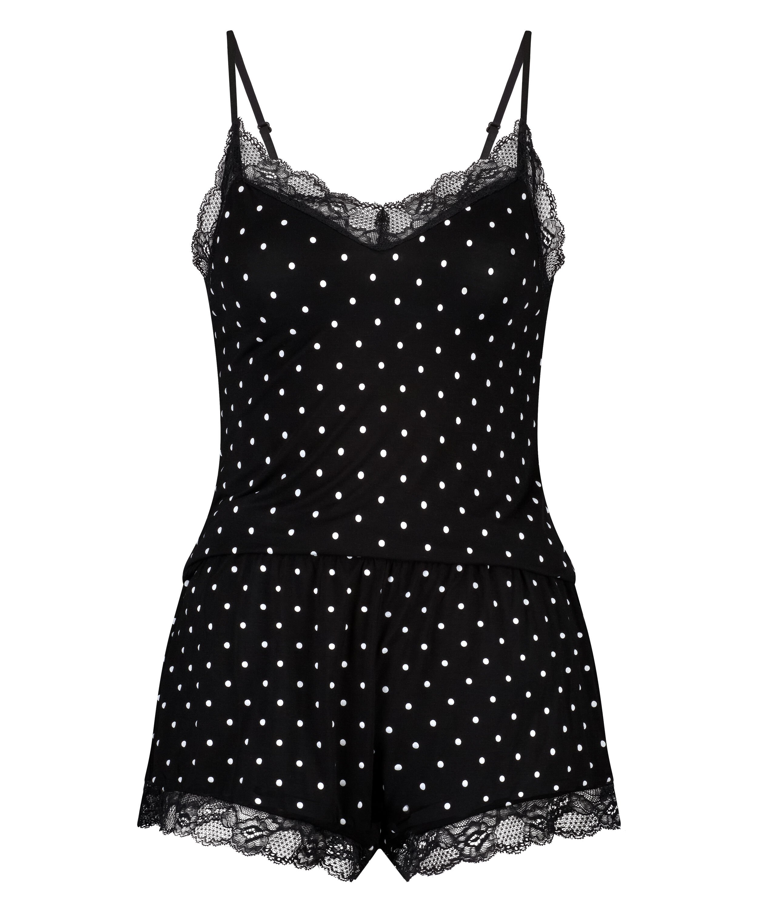 Cami Short Pyjama Set, Black
