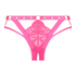 Sadie Open Crotch Brazilian, Pink