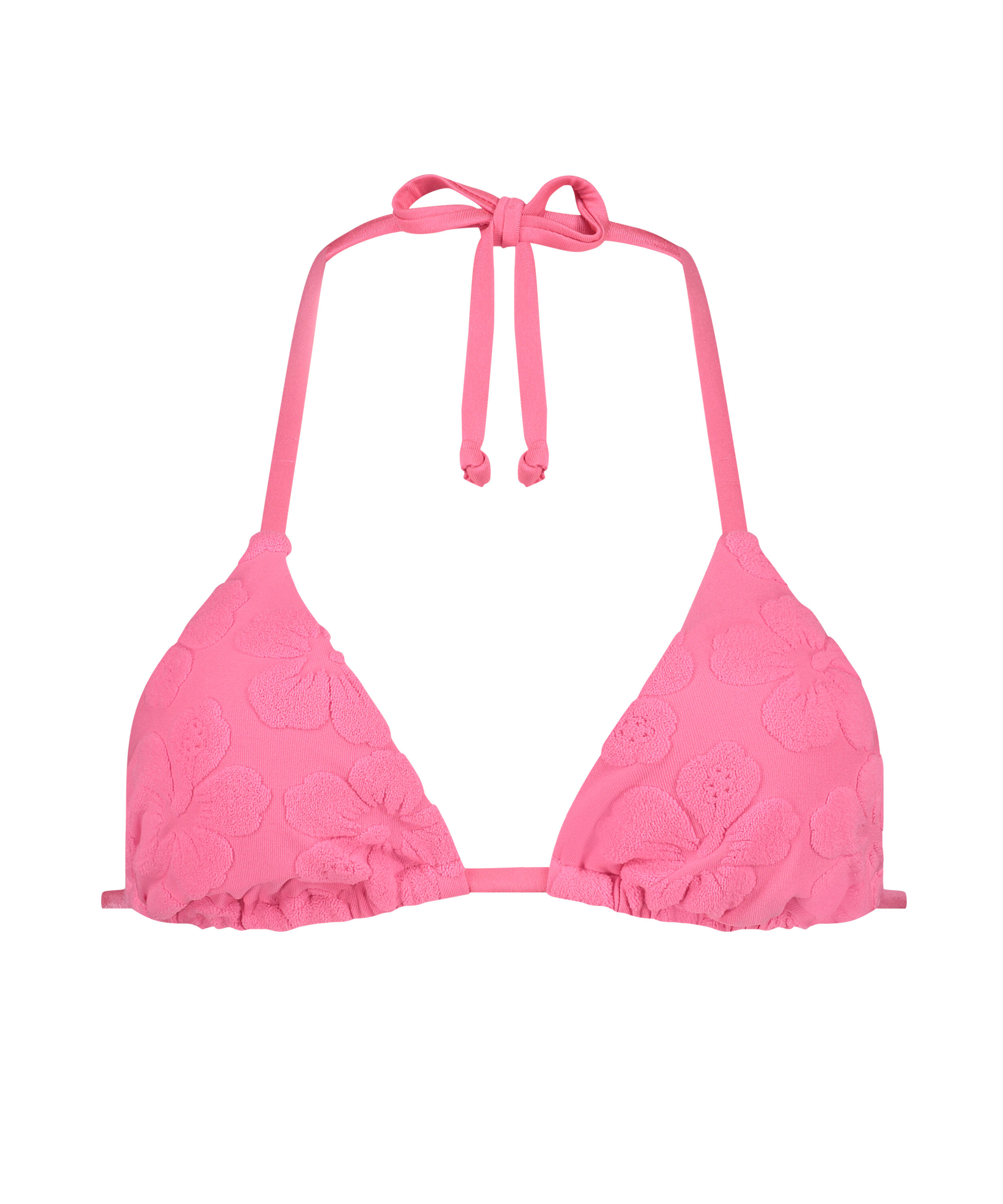 Hula Triangle Bikini Top, Pink