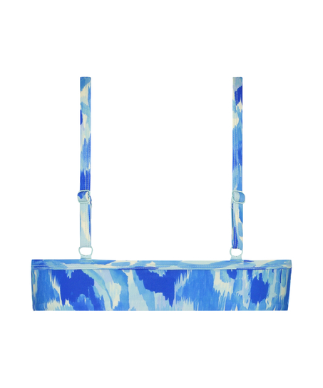 Paraguay Bikini Crop Top, Blue