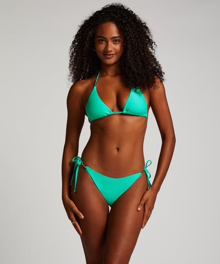 Doha triangle bikini top, Green