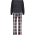 Velvet pyjama set, Grey