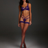 Private Stay-up Fishnet, Purple
