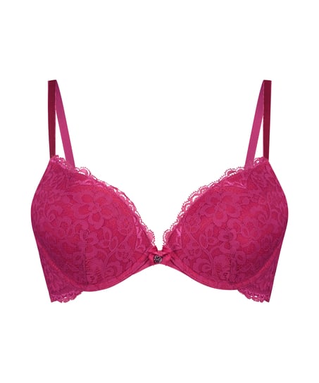 Marine Padded Underwired Push-Up Bra, Pink