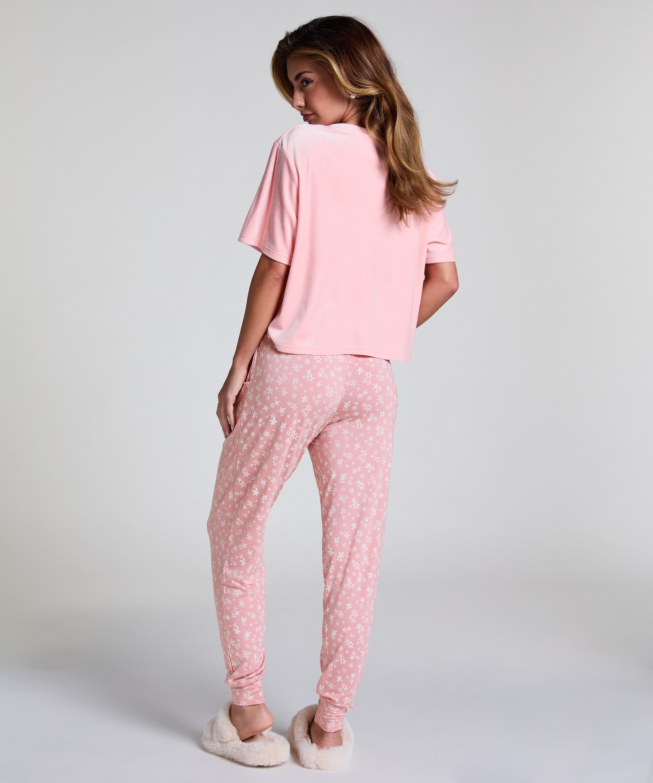 Jersey Pyjama Pants, Pink, main