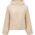 Snuggle Hoodie Fleece, Beige