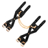 Wristcuffs Cross Straps, Black
