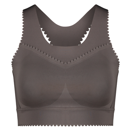 HKMX The Scallop sports bra level 2, Grey