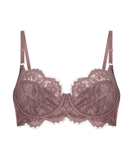 Hannako Non-padded underwired bra, Purple