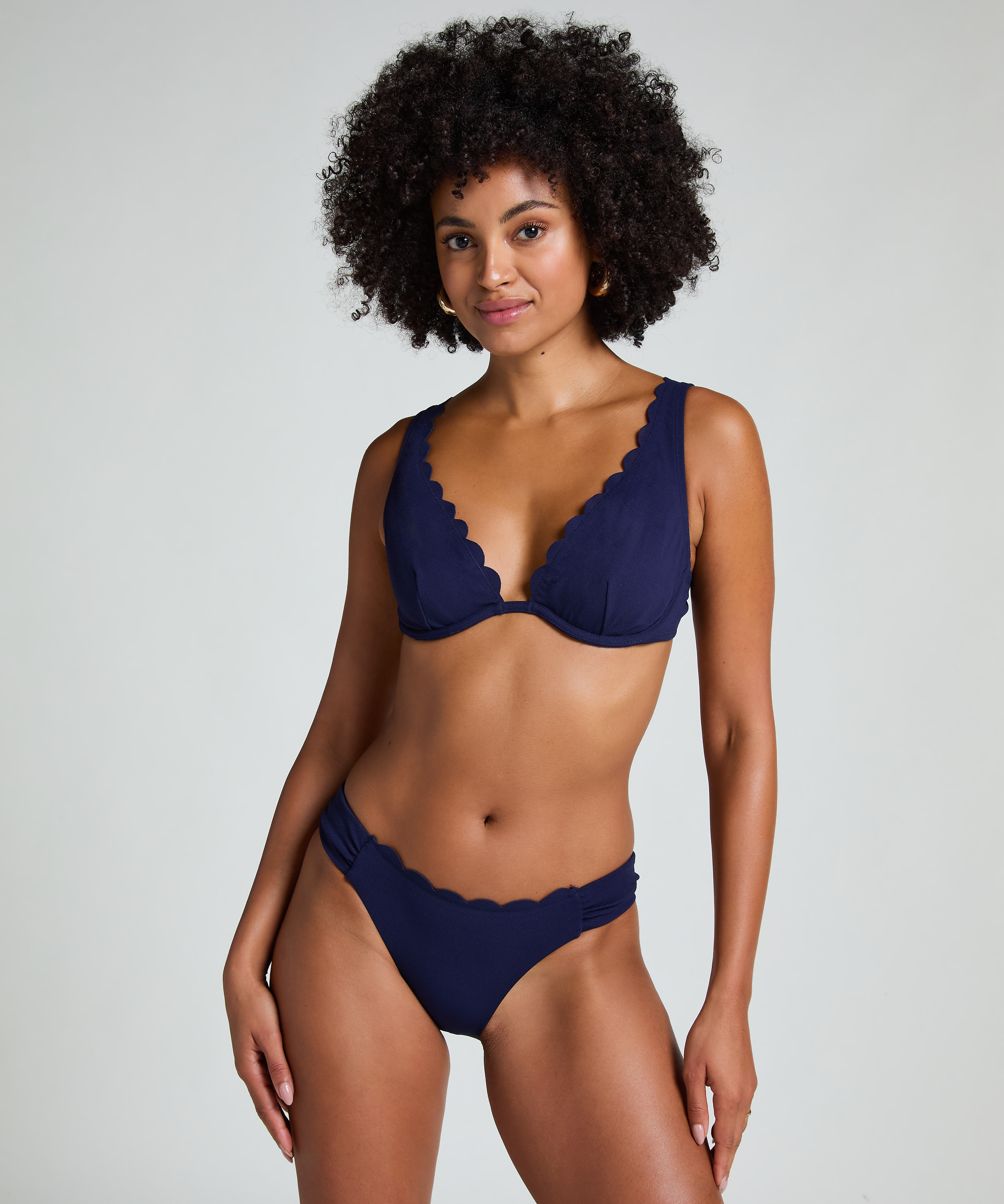 Scallop Rio Bikini Bottoms, Blue, main