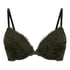Teddy Padded Underwired Push-Up Bra, Green