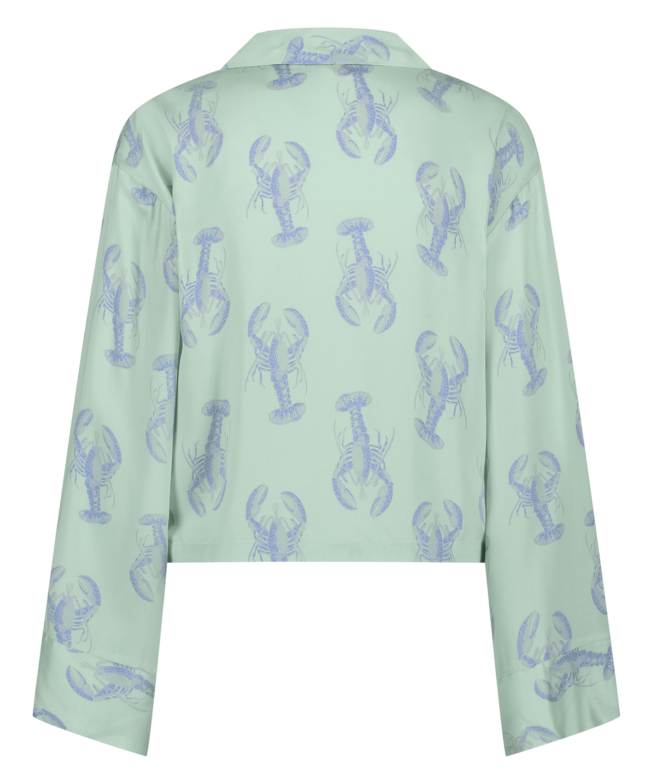 Satin Long-Sleeved Jacket, Green, main