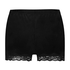 Velvet lace shorts, Black