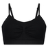 Seamless strappy top, Black