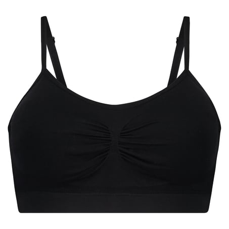 Seamless strappy top, Black