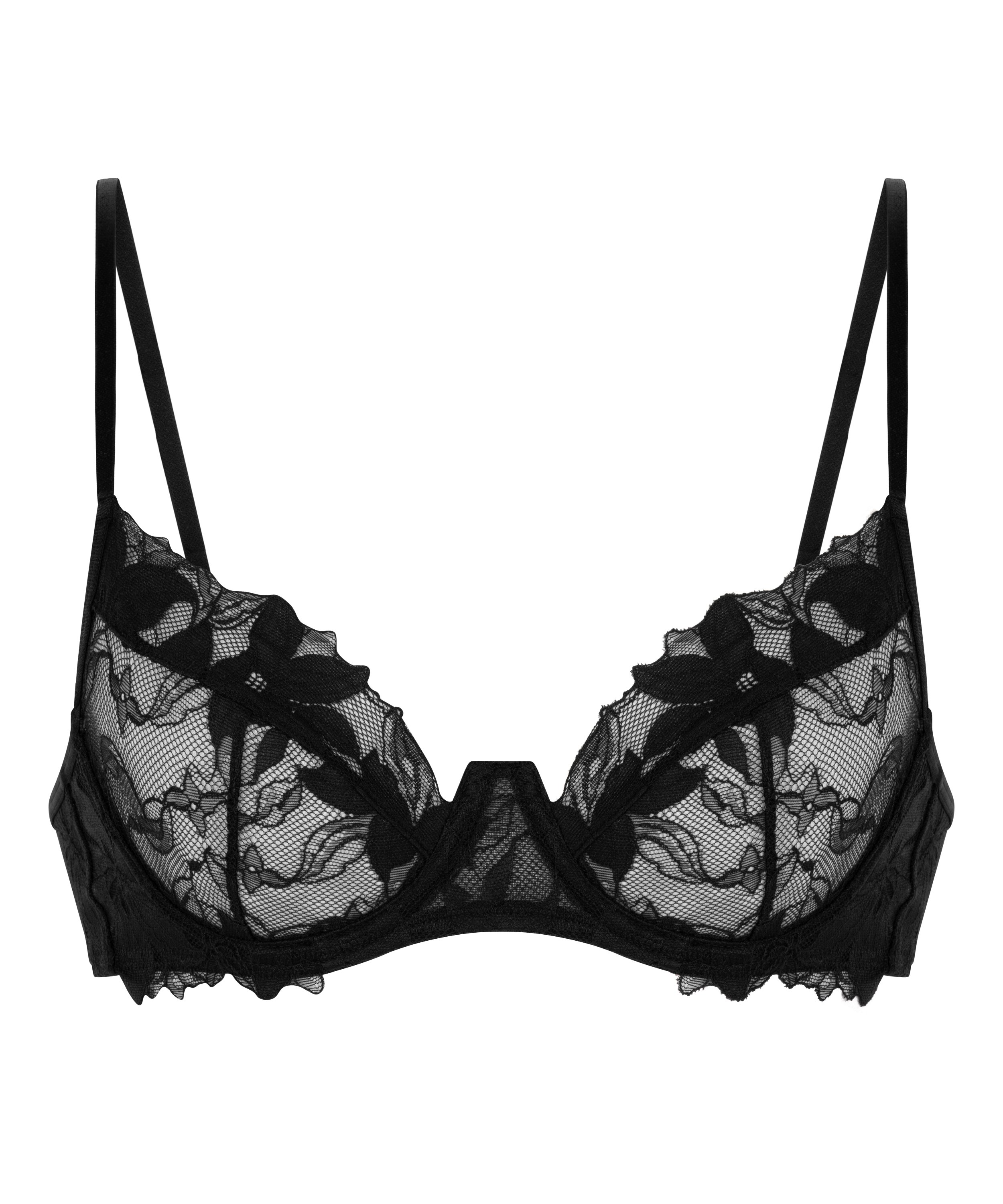 Ingrid Non-Padded Underwired Bra, Black, main