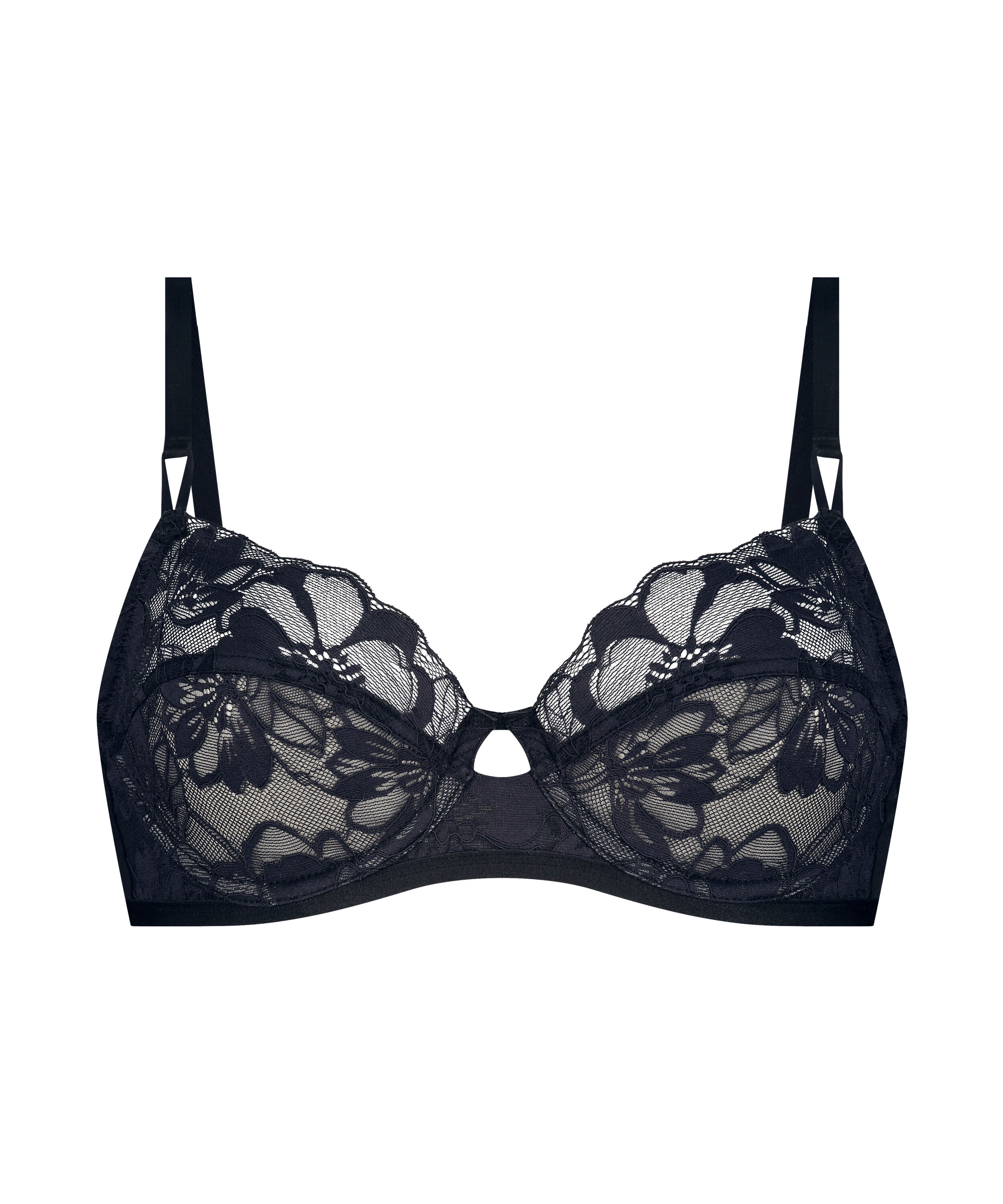 Sophia Non-Padded Underwired Bra, Black