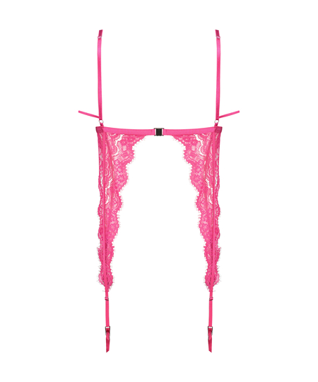 Vixen Suspender Bralette, Pink