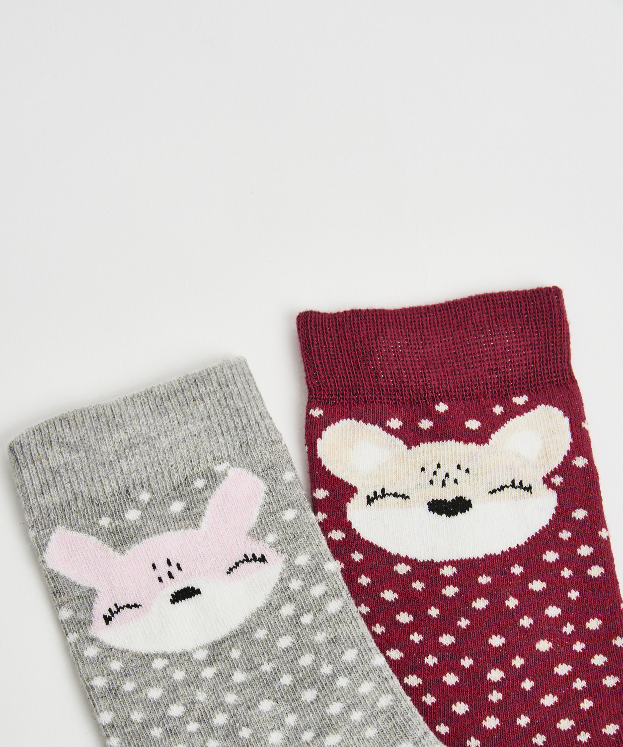 2 Pairs of Socks, Grey, main