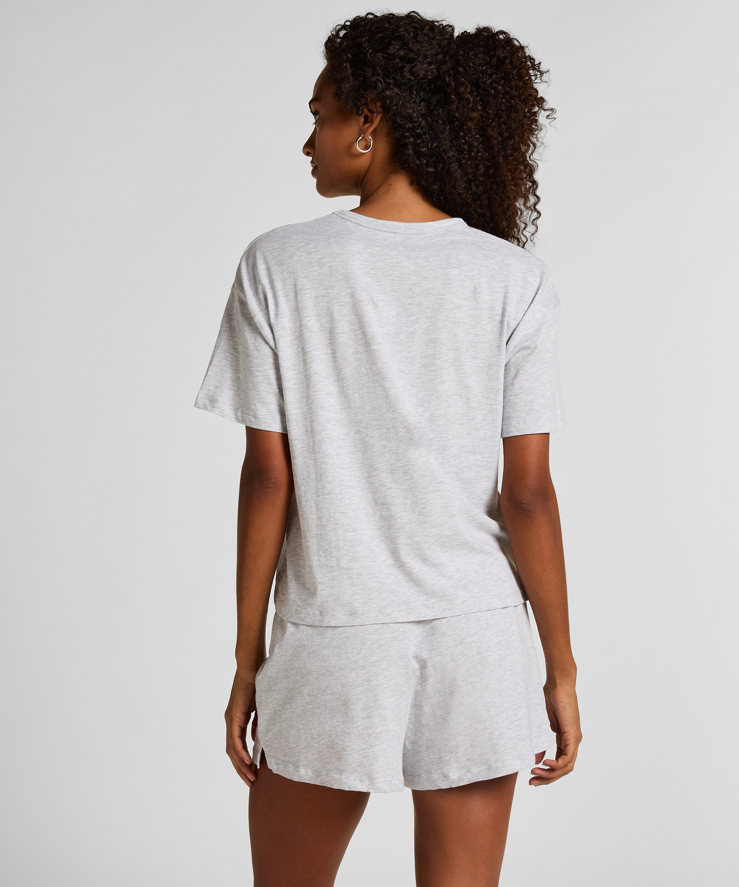 Pyjama Set Jersey Heart, Grey, main